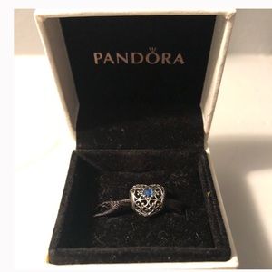 Pandora Sterling Silver Heart December Charm